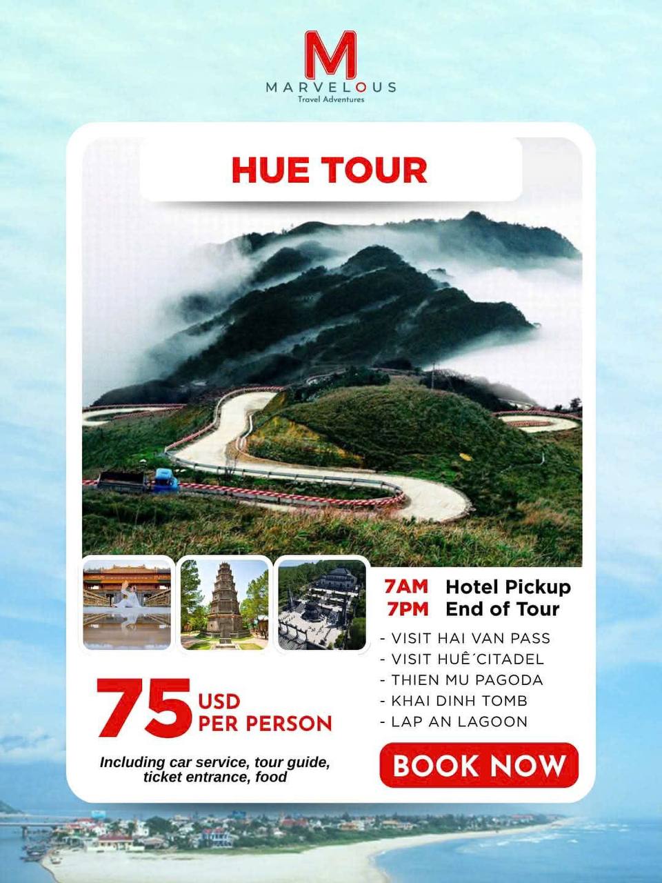 Hue Imperial City Tour flyer