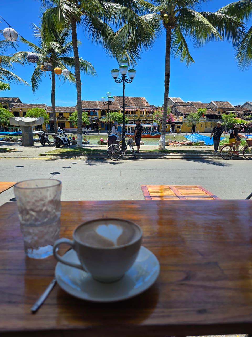 A Vietnamese coffee by the river in Hoi An